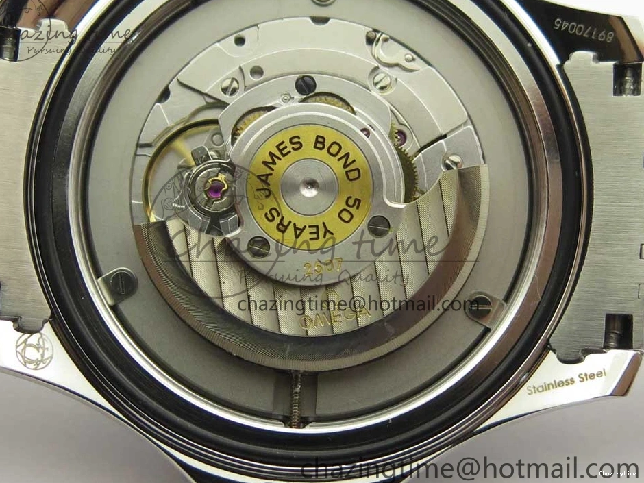 0206 Seamaster 300M Chronometer SS “007” Limited Edition OMF 1:1 Best Edition on SS Bracelet A2824 (Black Balance Wheel) V Seasonal 7952